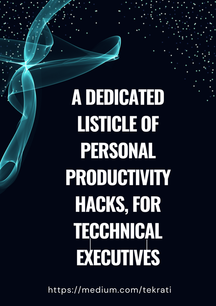 Personal Productivity Hacks